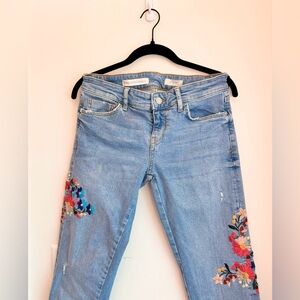 Pilcro and the Letterpress Floral Jeans